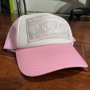 Chrome Hearts Pink Trucker Hat Hollywood